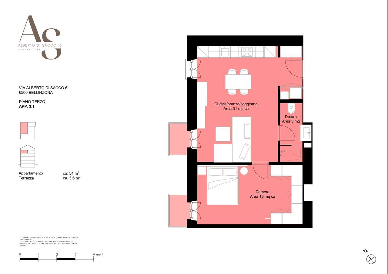 2 ½ rooms furnished flat, foto 10 di 10