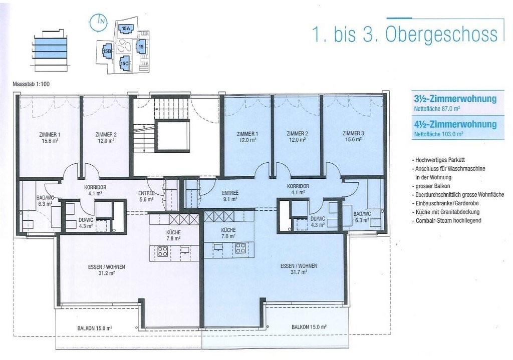 Appartamento di 3 ½ locali
