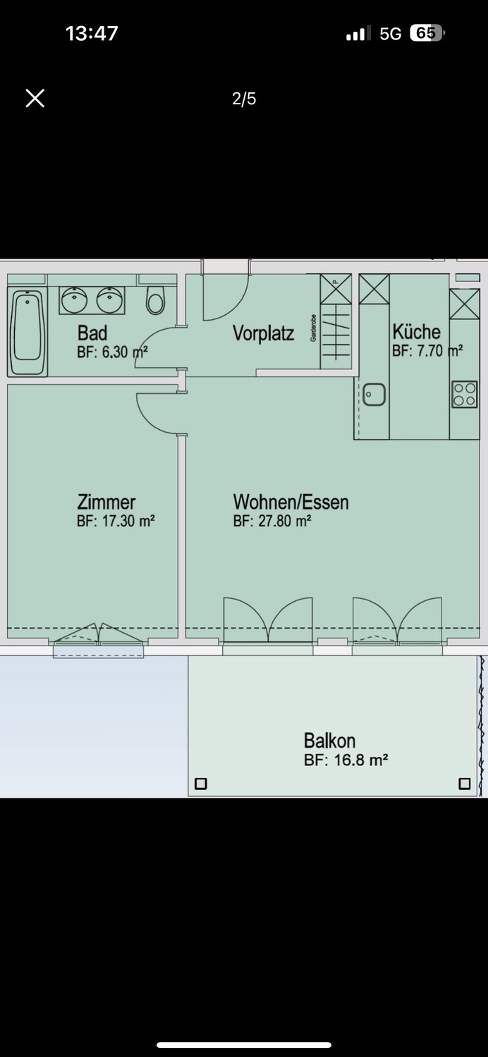 Appartamento di 1 ½ locali, foto 5 di 6