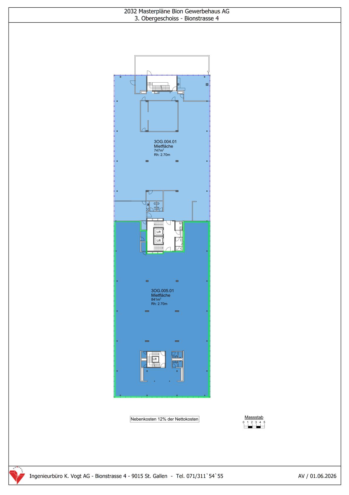 841m² office