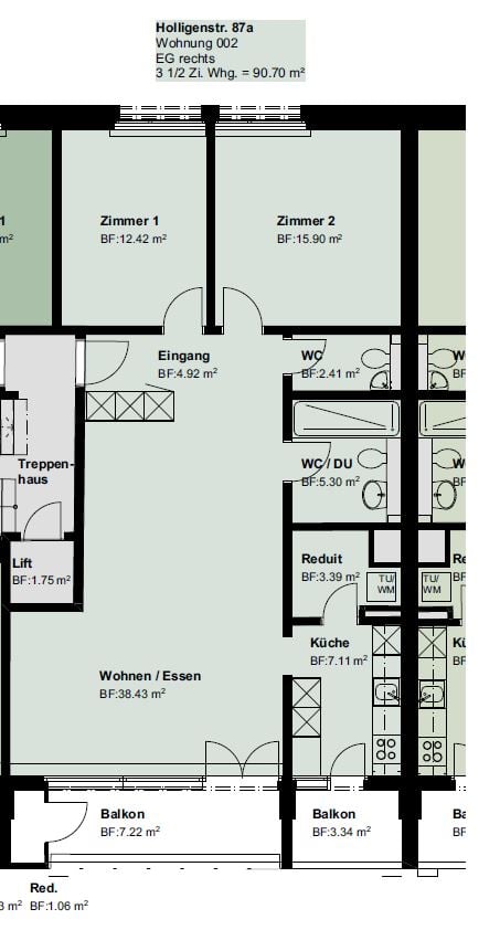 Appartamento di 3 ½ locali, foto 7 di 8