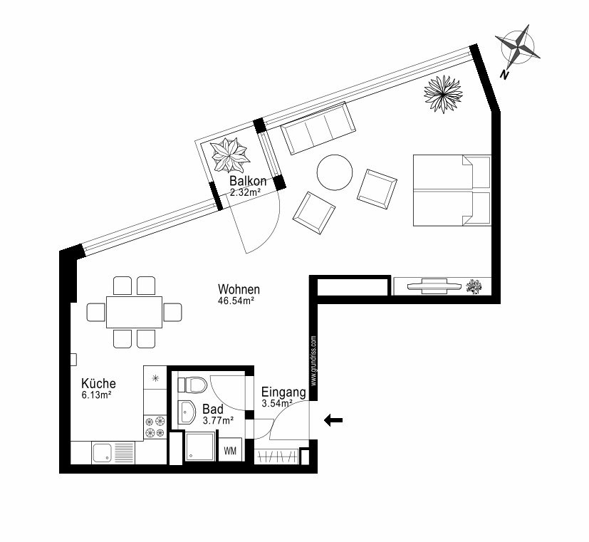 Appartamento di 1 ½ locali, foto 6 di 6