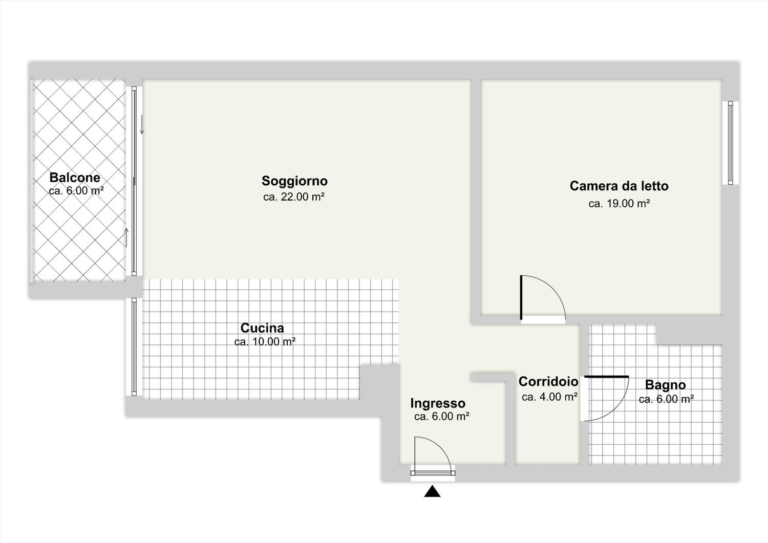 2 ½ rooms apartment