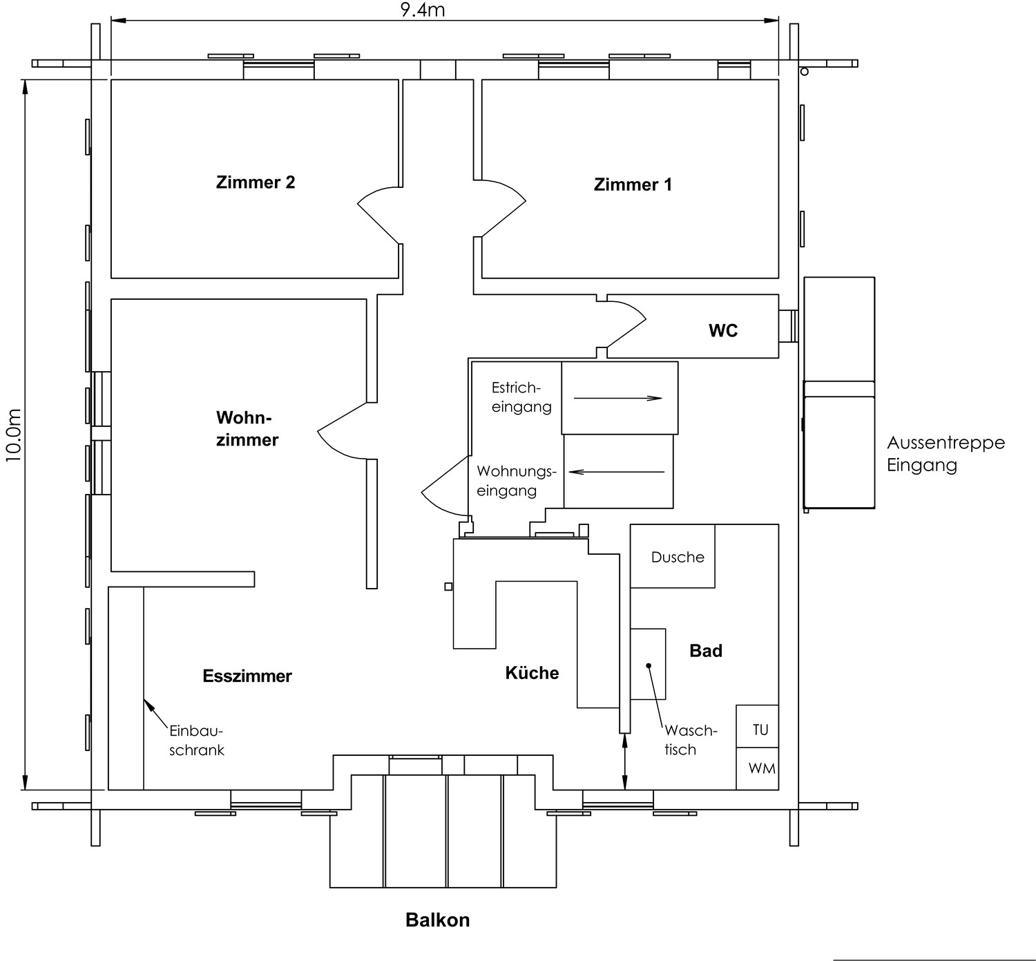 Appartamento di 3 ½ locali