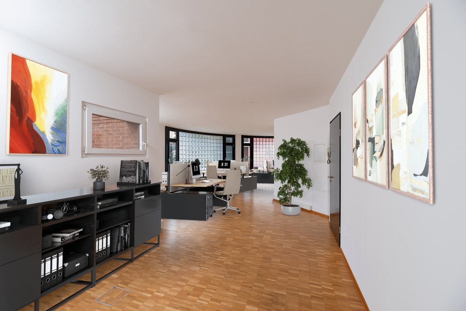 87m² office, foto 1 di 10