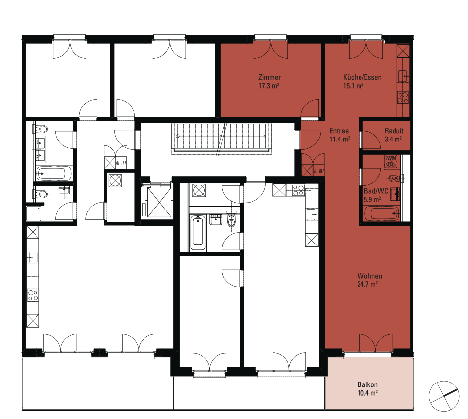Appartement de 2 ½ pièces
