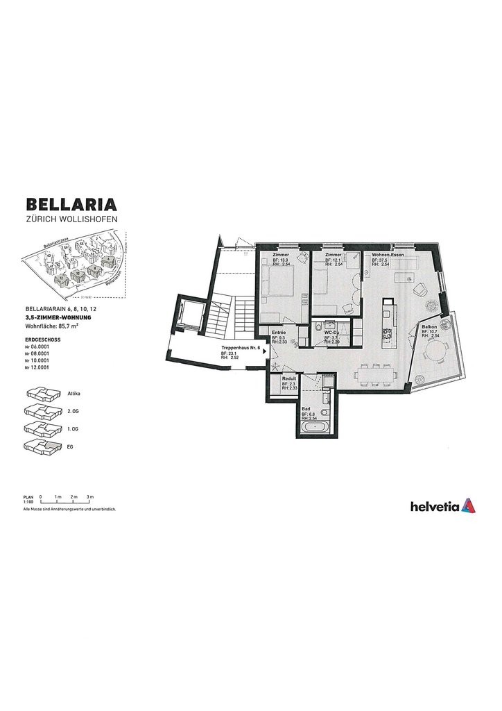 Appartamento di 3 ½ locali