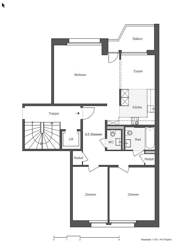 Appartement de 3 ½ pièces