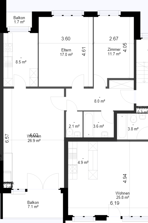 Appartamento di 3 ½ locali, foto 8 di 8