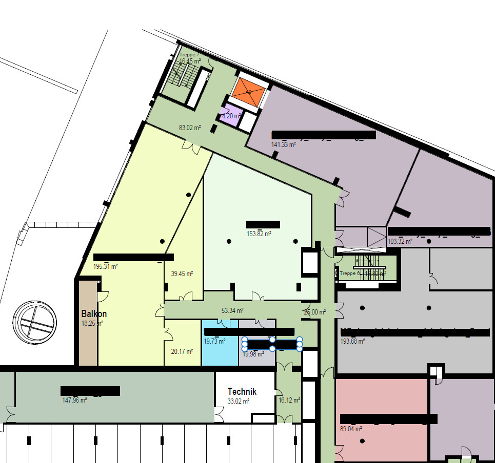ufficio di 262m²