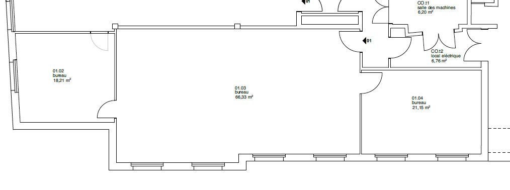 ufficio di 106m²