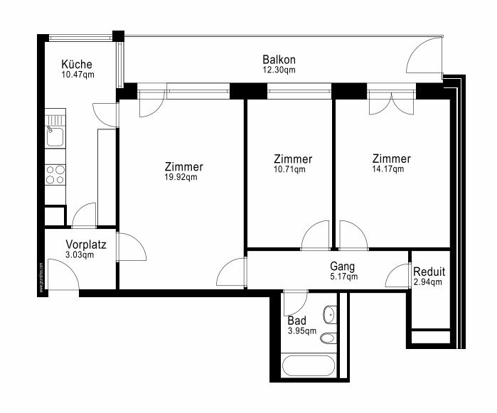 Appartamento di 3 ½ locali, foto 7 di 7