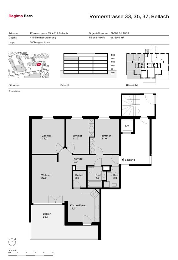 Appartamento di 2 ½ locali, foto 9 di 9