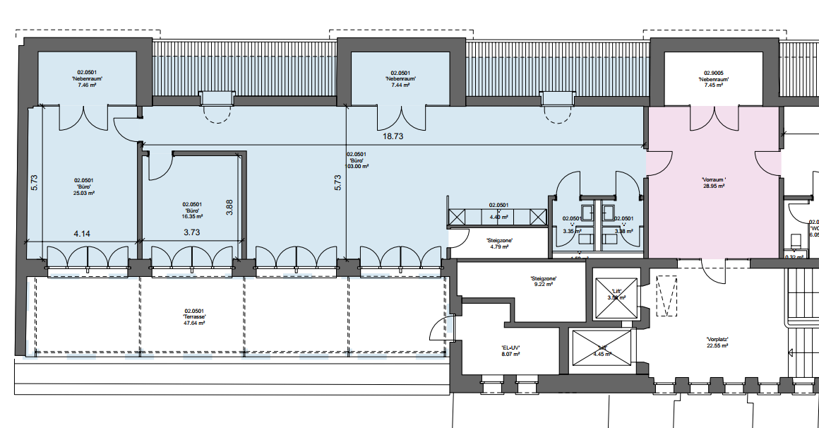 186m² office