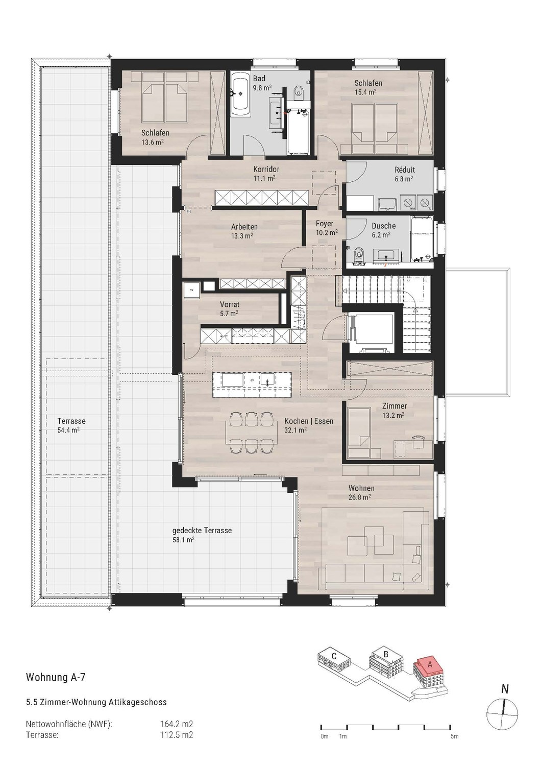 Attico di 5 ½ locali, foto 1 di 4