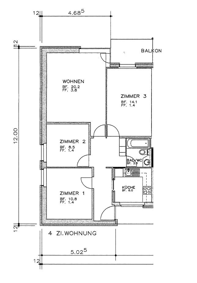 Appartamento di 4 locali
