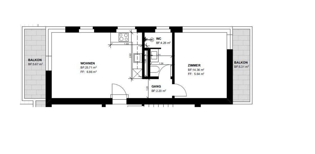 Appartamento di 2 ½ locali, foto 8 di 8