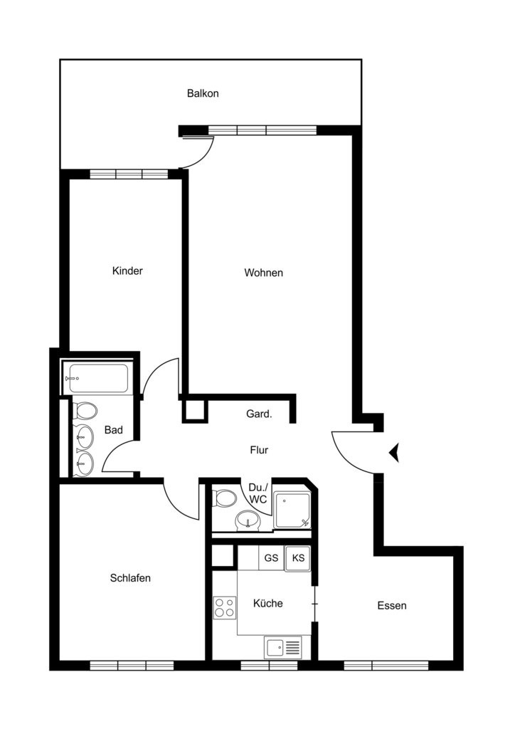 3 ½ rooms apartment
