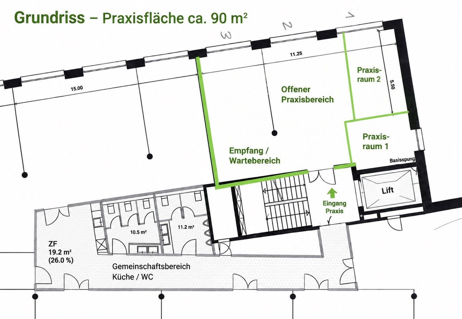 100m² commerciale