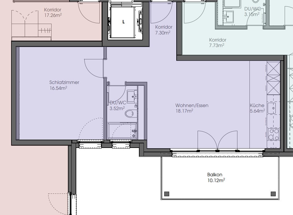 2 ½ rooms apartment