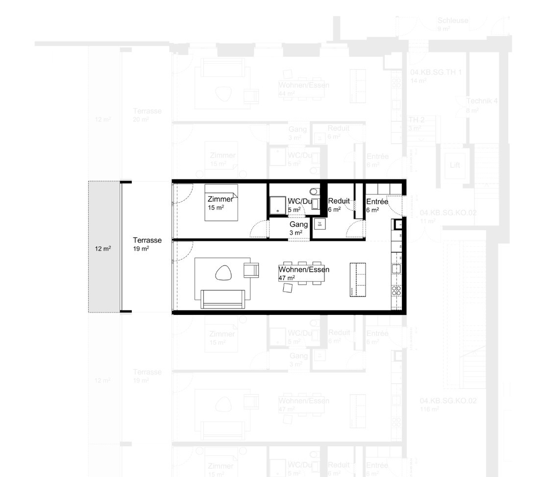 Appartamento di 2 ½ locali, foto 3 di 3