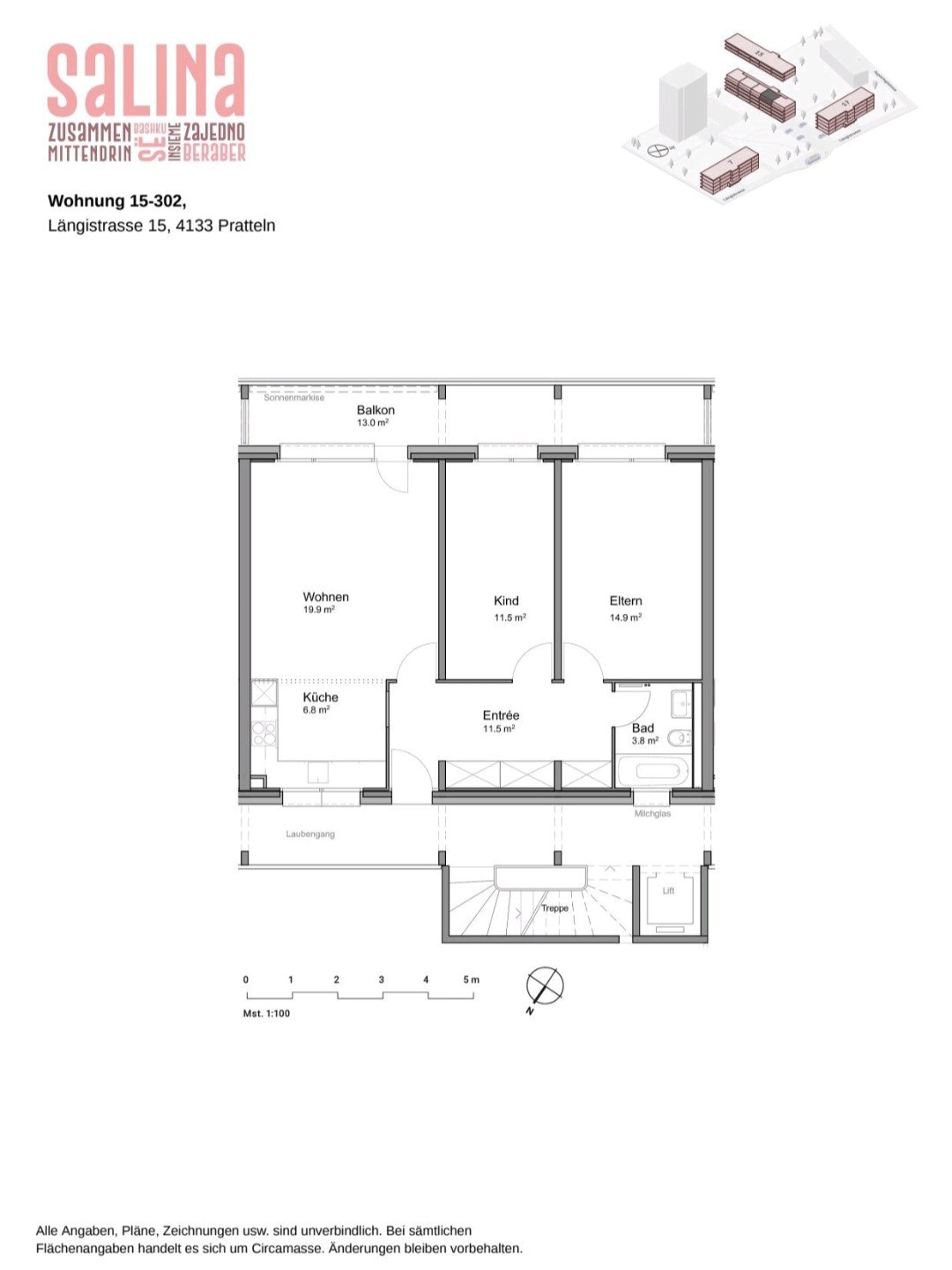 Appartamento di 3 locali, foto 6 di 6