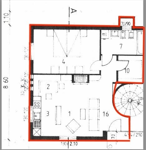 2 ½ rooms apartment