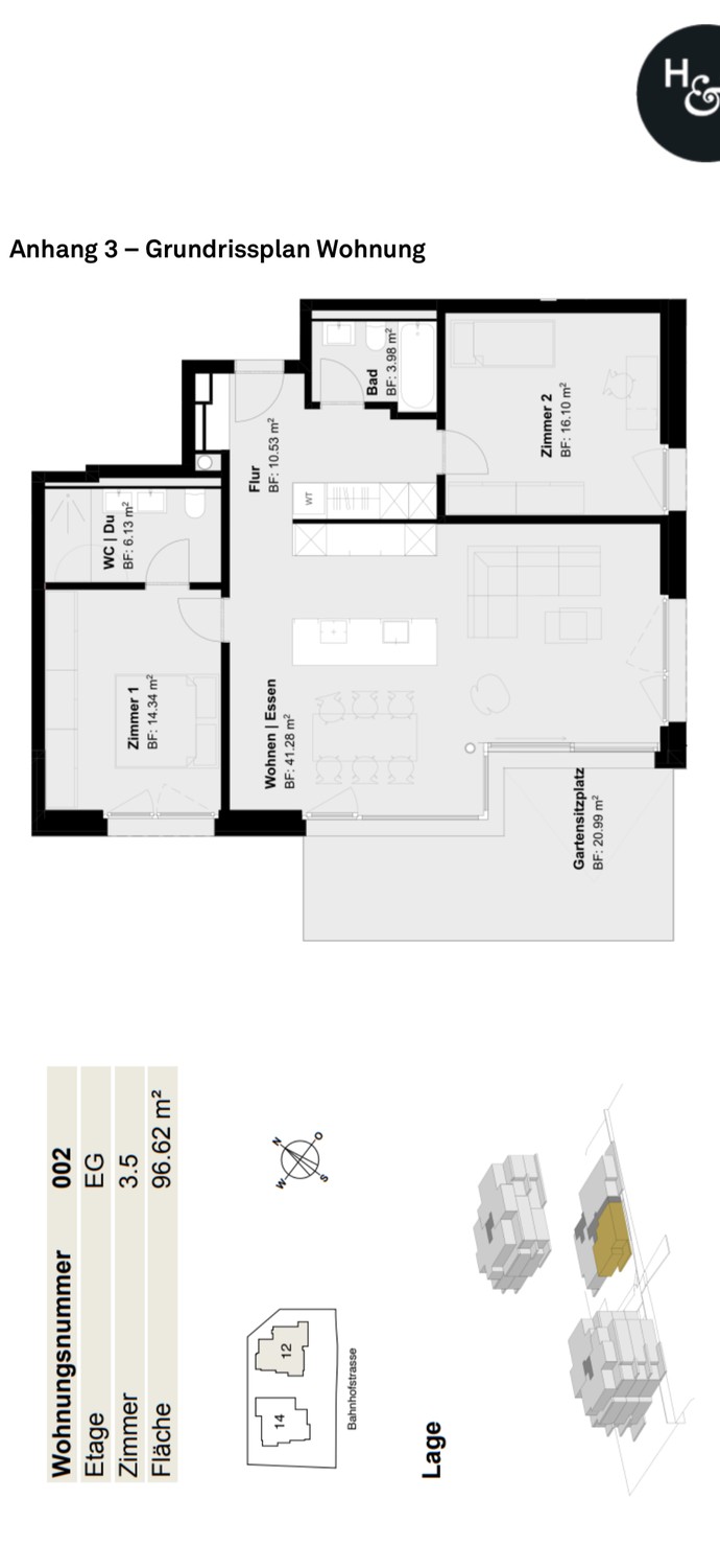 Appartamento di 3 ½ locali
