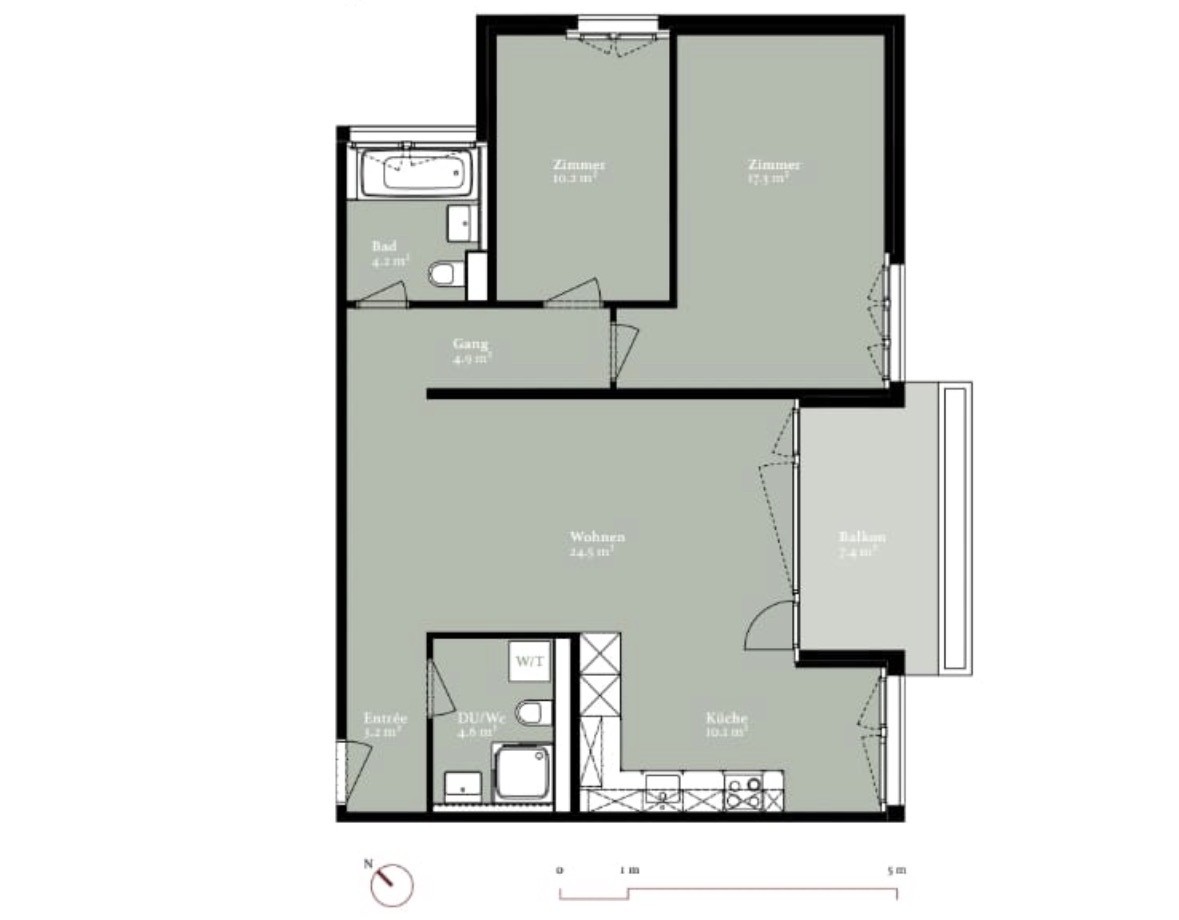Appartamento di 3 ½ locali per subaffitto – Zürich Oerlikon

📅 Disponibile per subaffitto: 1 ottobre 2026 – 31 agosto 2027

📍 Affolternstrasse 10 — presso la stazione di Oerlikon

💰 CHF 3,090/mese incl. acconto spese accessorie

🏠 ~79 m² | 1° piano | 2 camere da letto, 2 bagni (ciascuno con WC e, foto 2 di 10