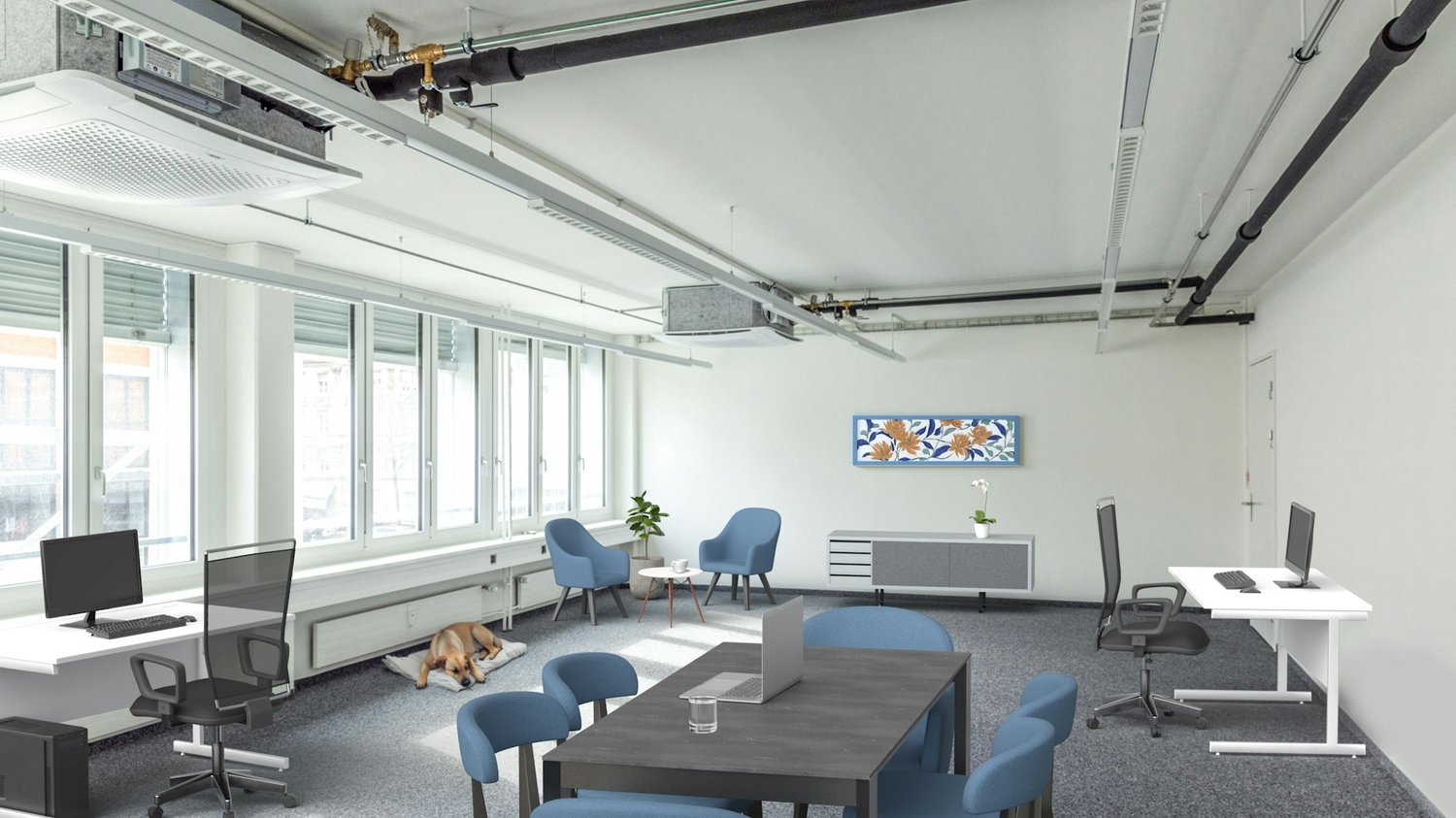 460m² office