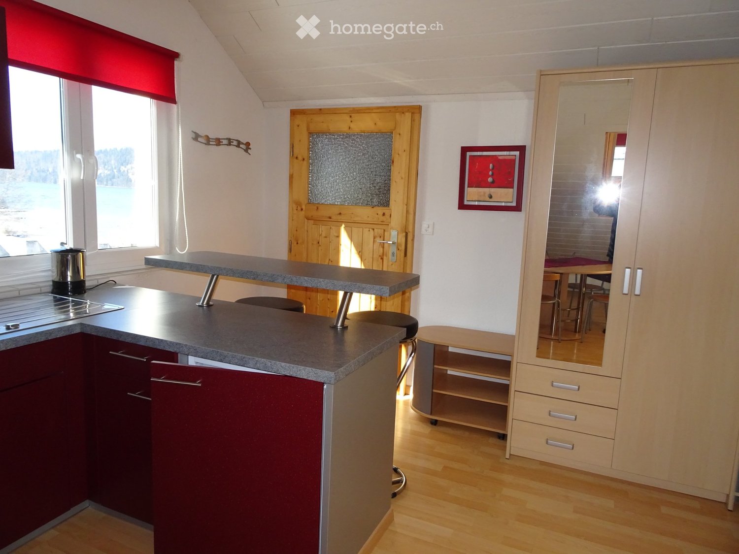 studio meublé à louer dans maison individuelle au bord du lac