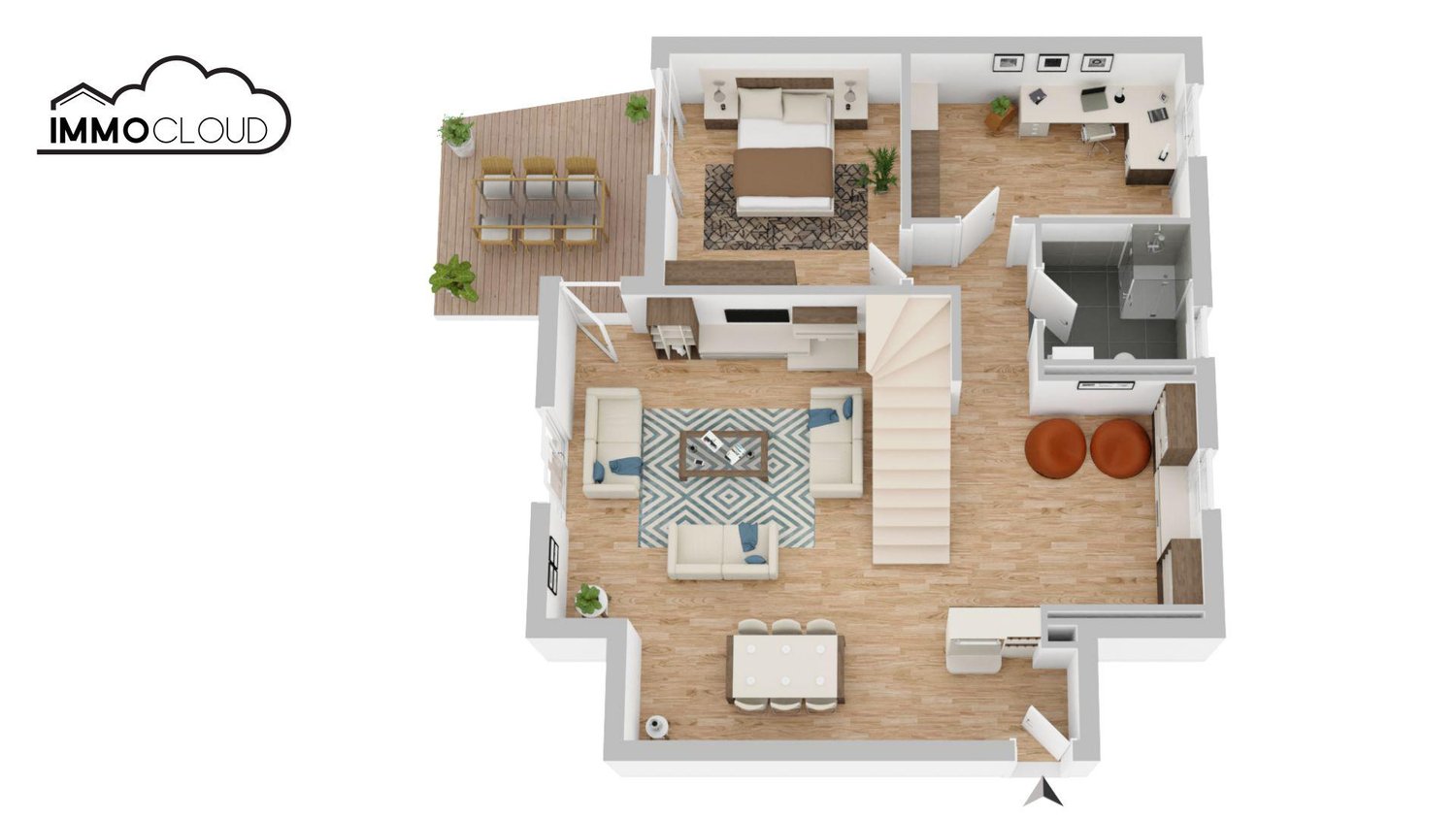Duplex 3 ½ locali, foto 9 di 10
