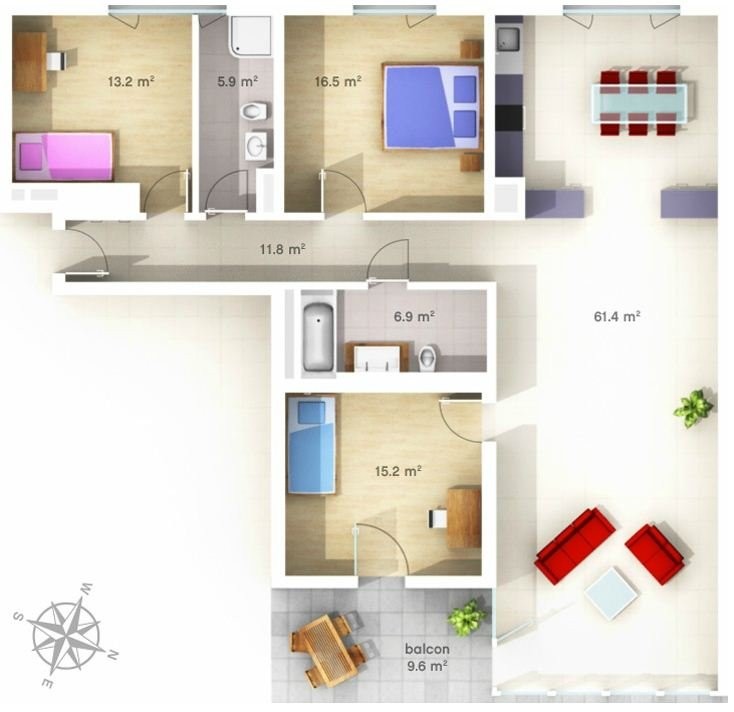 4 ½ Zimmer-Wohnung