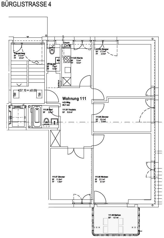 Appartement de 4 pièces