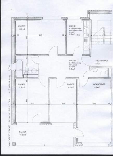 4 rooms apartment