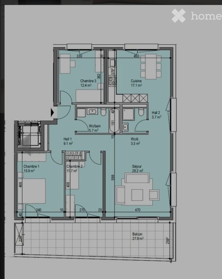 Appartamento di 2 ½ locali, foto 3 di 4