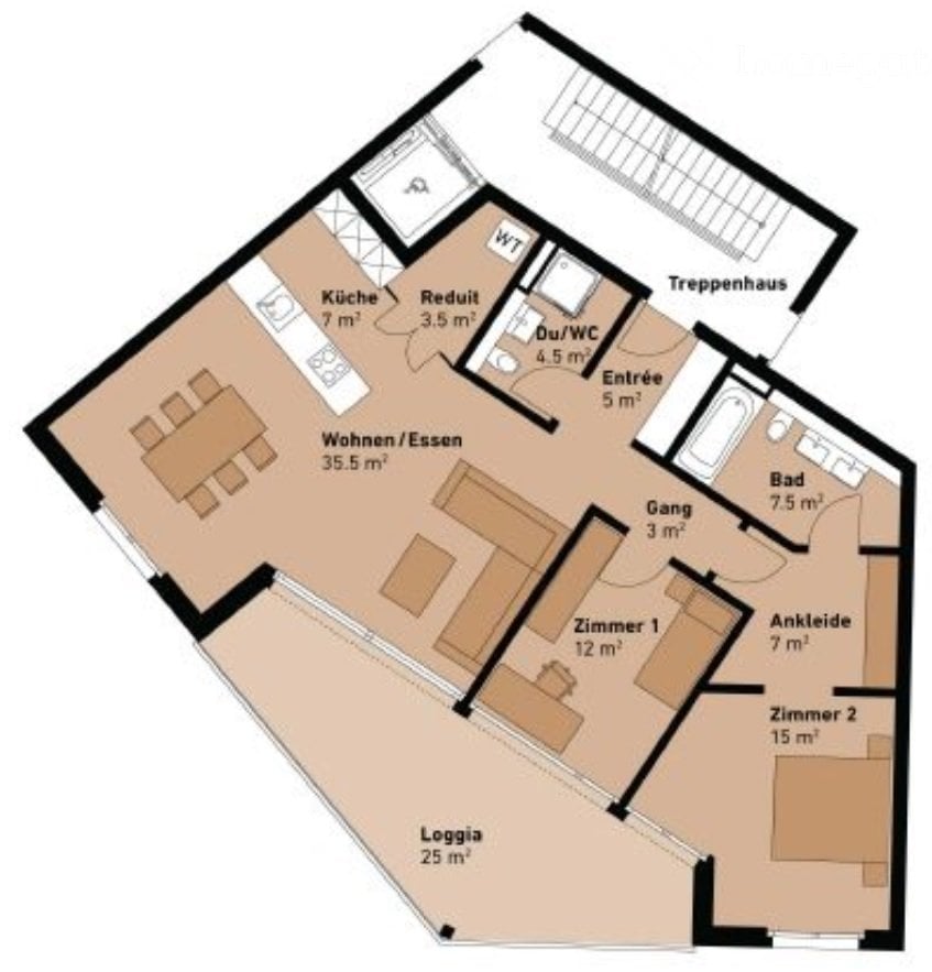 appartamento di 3 ½ locali