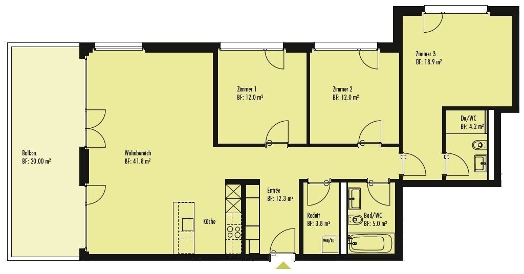 4 ½ rooms apartment