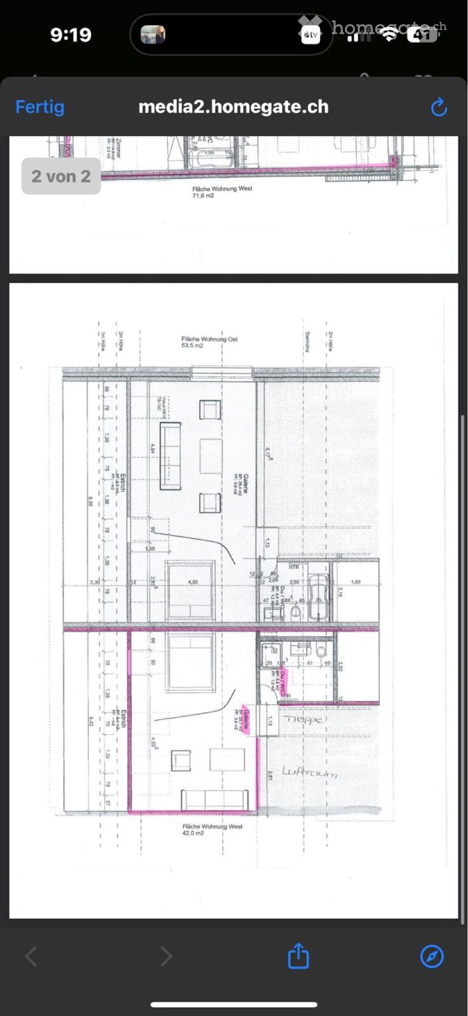 3 rooms apartment