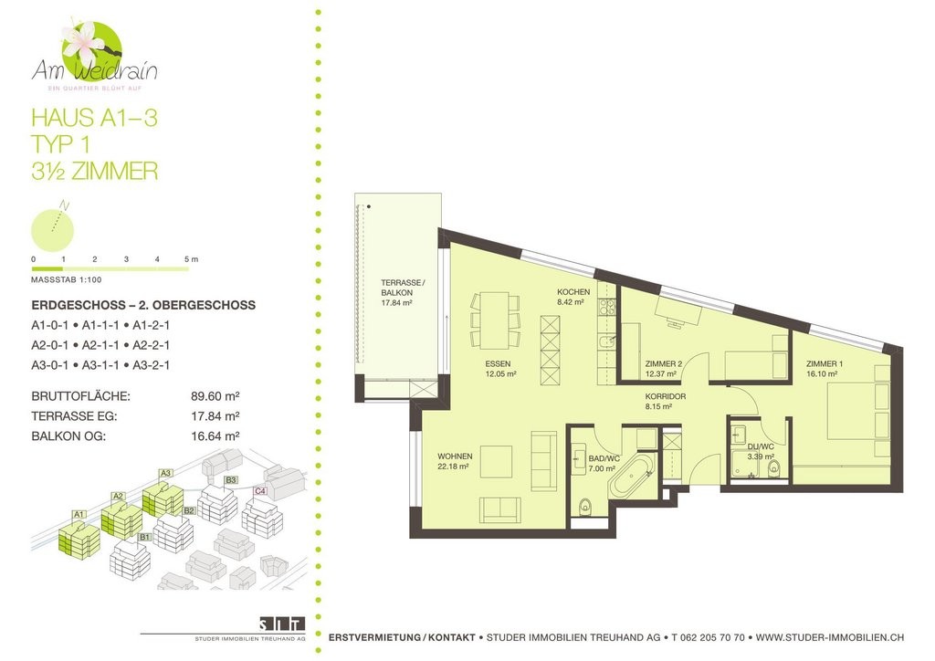 Appartamento di 3 ½ locali, foto 5 di 6