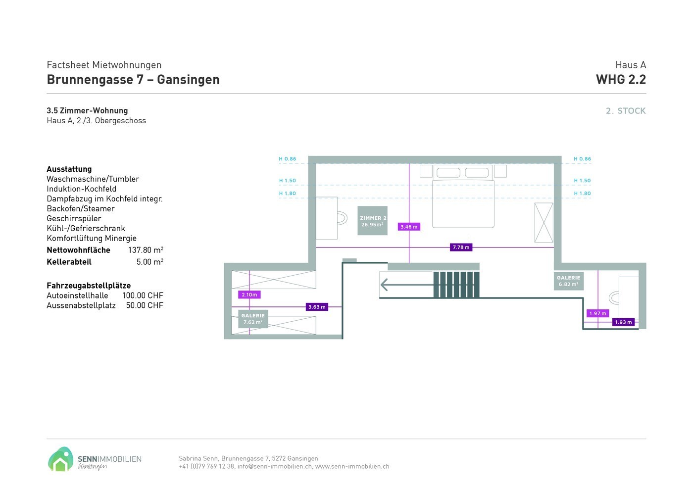 Appartement de 3 ½ pièces