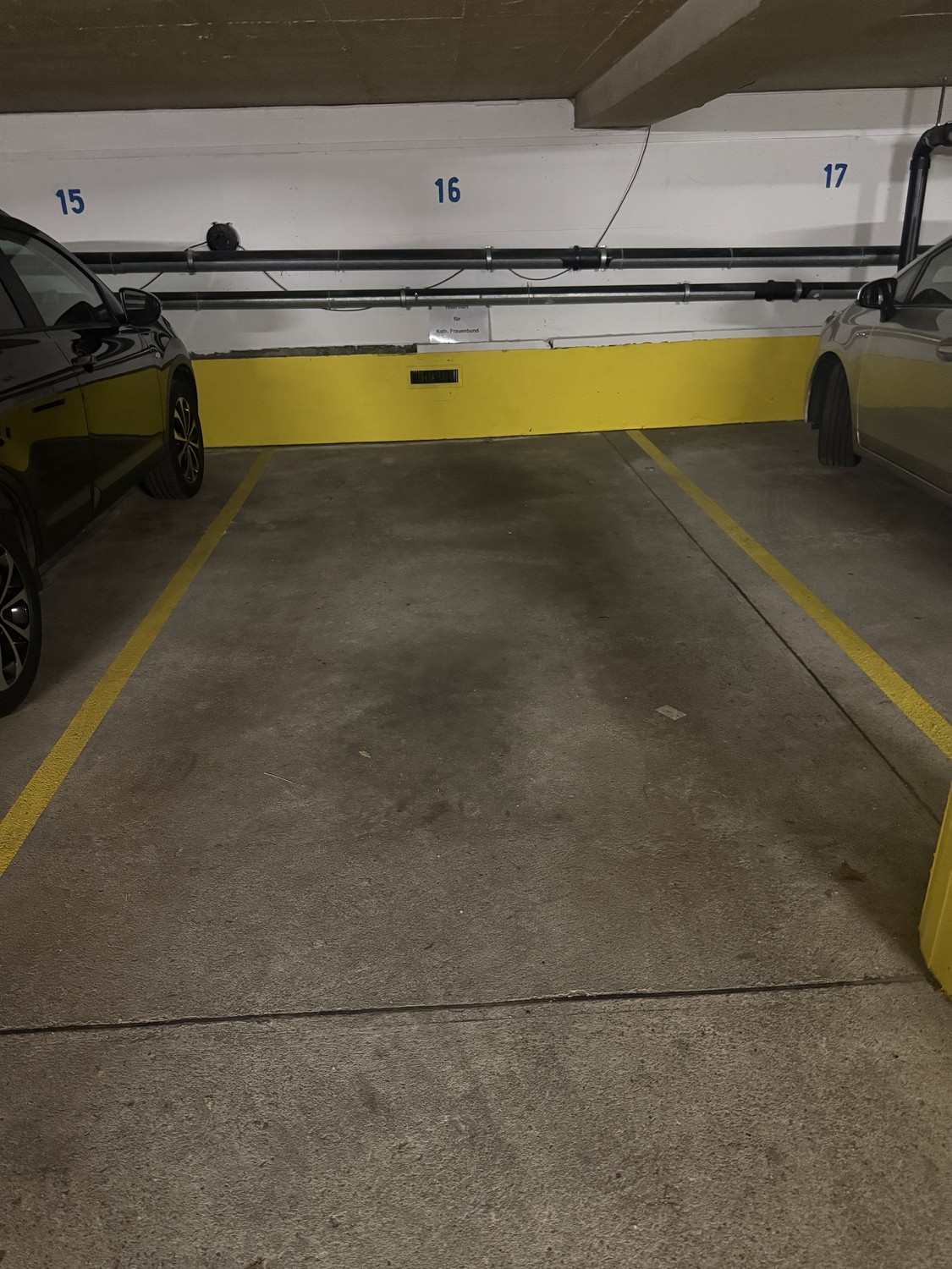 Posto auto sotterraneo