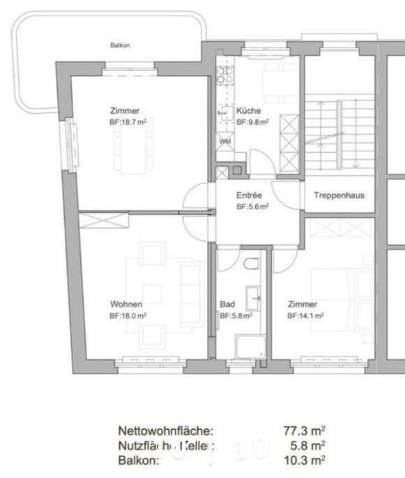 Appartamento di 3 locali, foto 5 di 5
