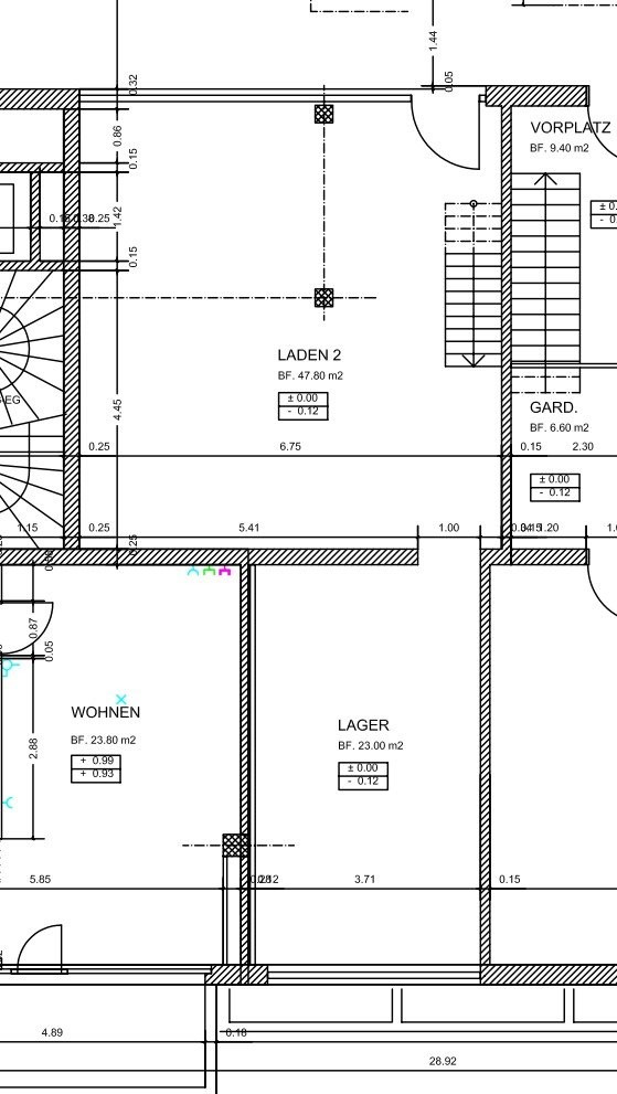 73m² negozio