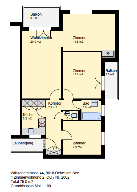 Appartement de 4 pièces