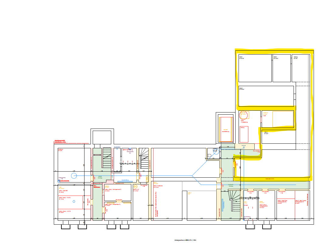 Compartimento di cantina di 115m²