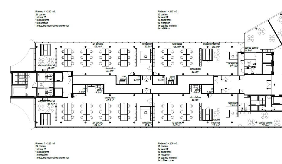 220m² ufficio