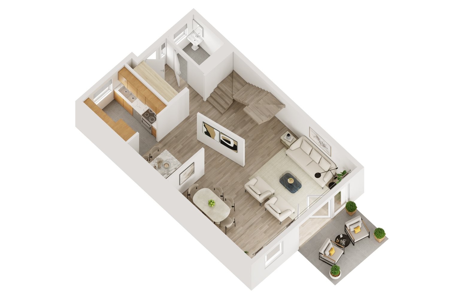 4 rooms apartment