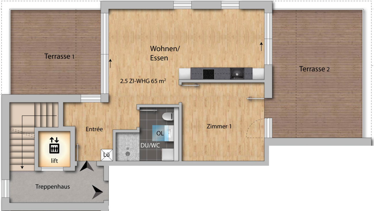Appartamento di 2 ½ locali, foto 6 di 9