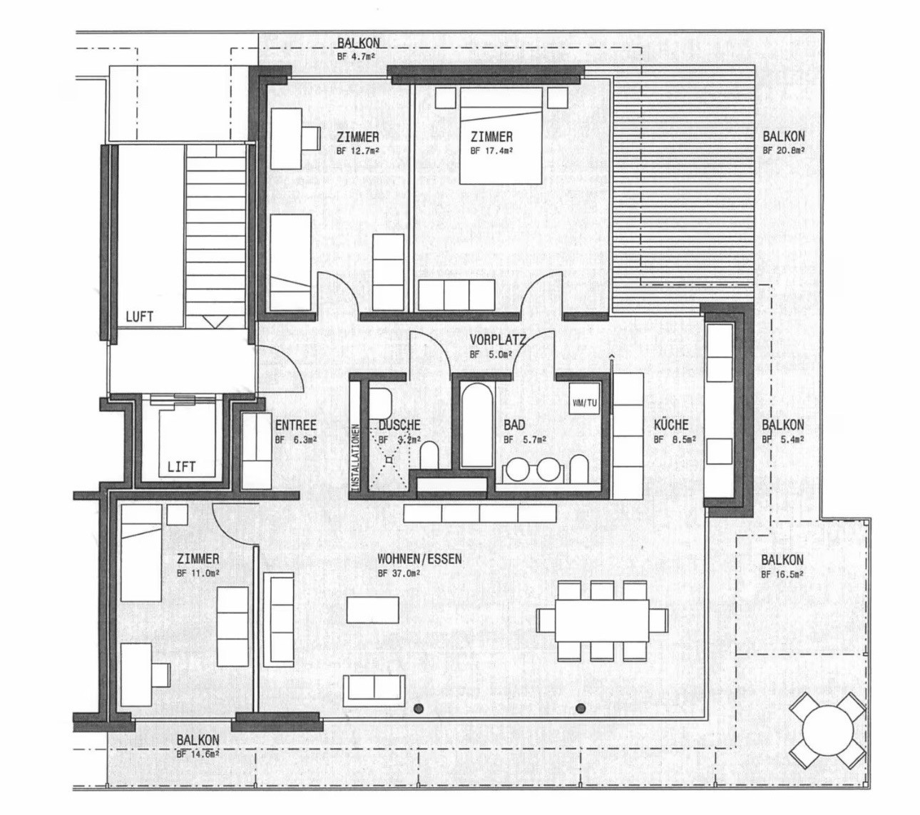 4 ½ rooms apartment